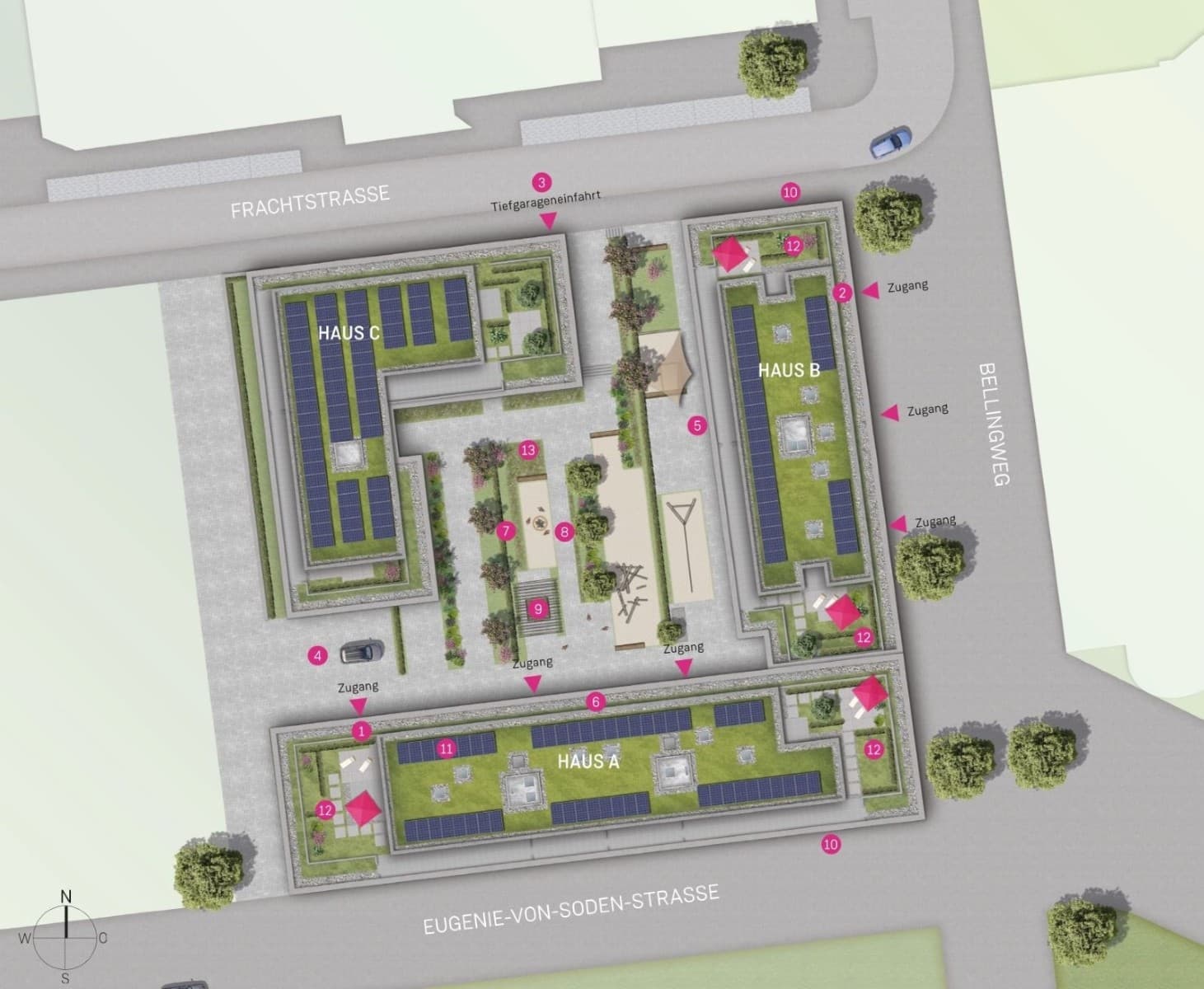 Im Quartier Stuttgart Parkside können Sie die Seele baumeln lassen und sich rundum geborgen fühlen.